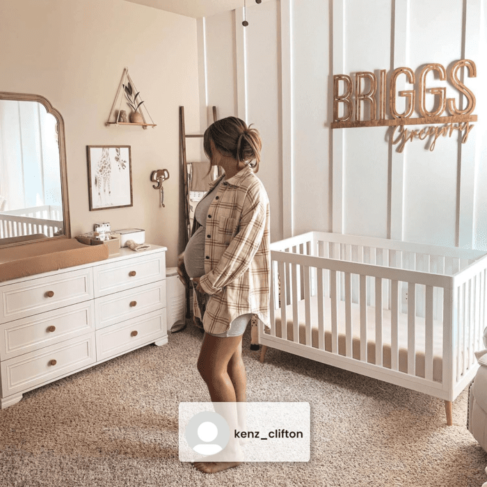 Essex 4-In-1 Convertible Baby Crib, Bianca White with Natural Legs - Image 6