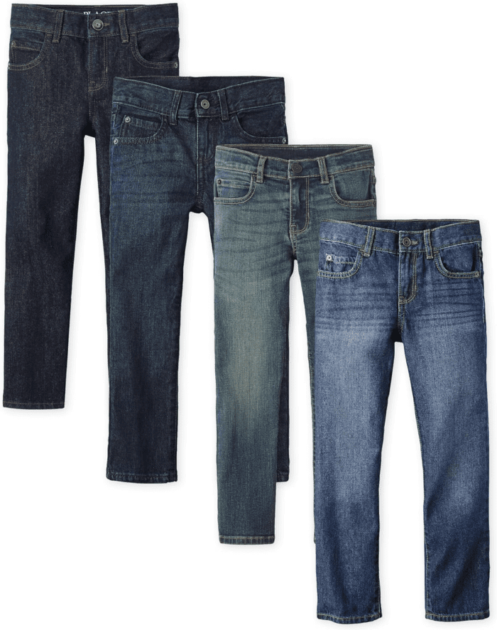 Boys' Multipack Basic Straight Leg Jeans