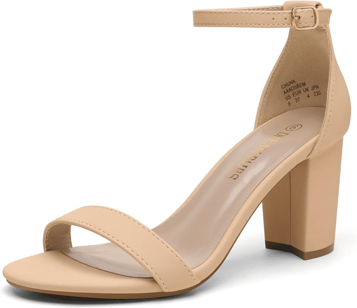 Women'S Chunk Low Heel Pump Sandals