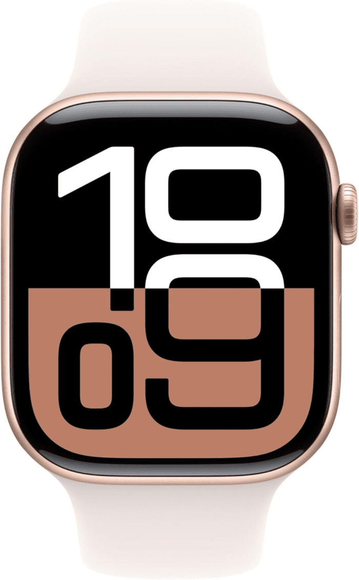 Watch Series 10 [GPS 46Mm Case] Smartwatch with Rose Gold Aluminium Case with Light Blush Sport Band - M/L. Fitness Tracker, ECG App, Always-On Retina Display, Water Resistant - Image 3