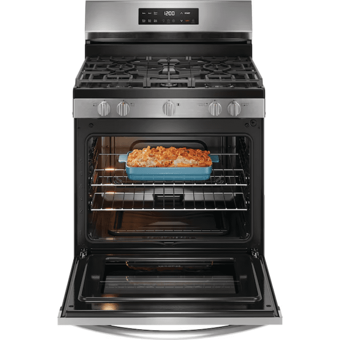 30-In 5 Burners 5.1-Cu Ft Steam Cleaning Freestanding Natural Gas Range (Fingerprint Resistant Stainless Steel) - Image 6