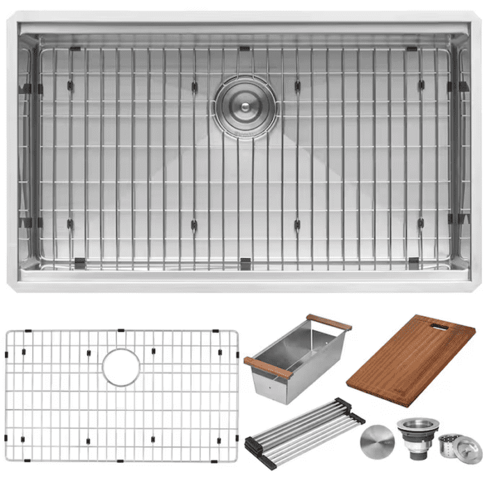 Roma Undermount 30-In X 19-In Stainless Steel Single Bowl Kitchen Sink - Image 3