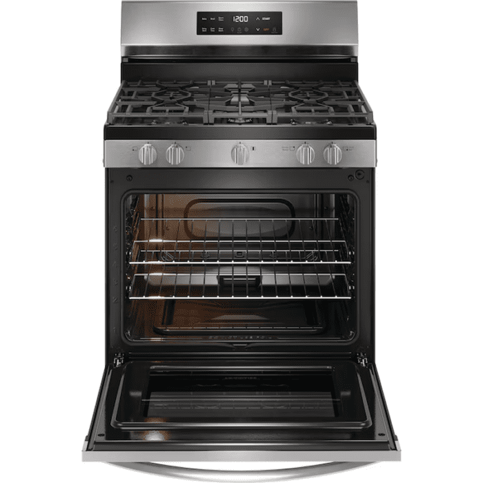 30-In 5 Burners 5.1-Cu Ft Steam Cleaning Freestanding Natural Gas Range (Fingerprint Resistant Stainless Steel) - Image 3