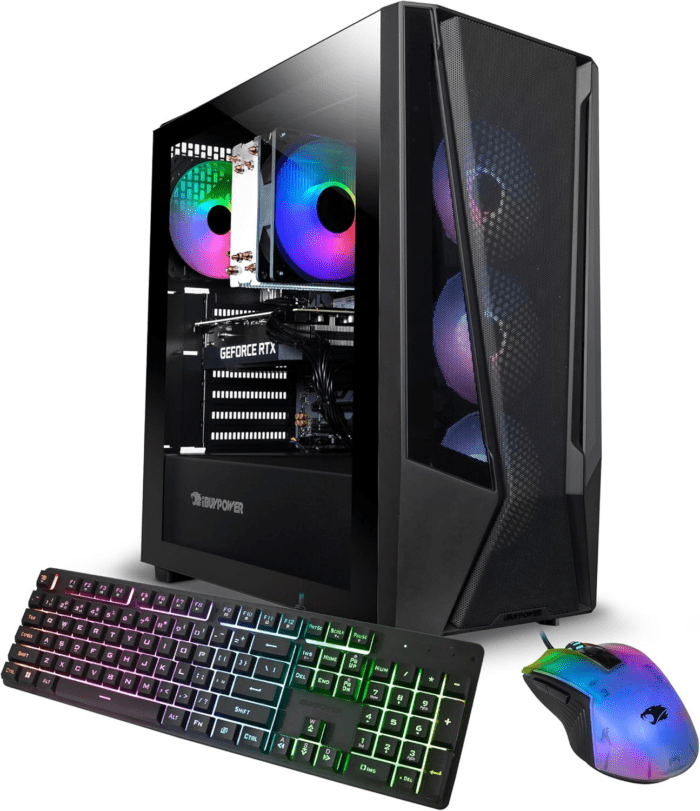 Trace 7 Mesh Gaming PC Computer Desktop TMA7N3501 (AMD Ryzen 7 5700, RTX 3050 6GB, 16GB DDR4 RGB 3200Mhz (8X2), 1TB Nvme, Wifi Ready, Windows 11 Home Advanced)