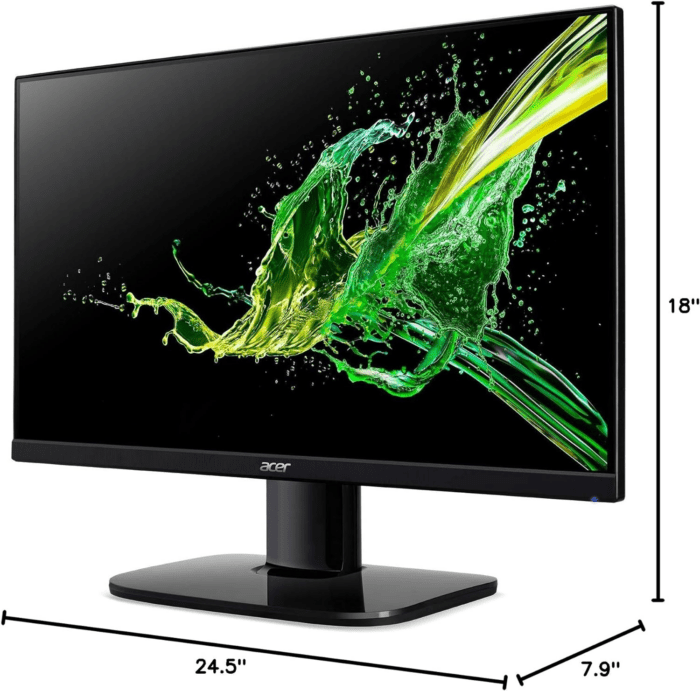 KB272 EBI 27" IPS Full HD (1920 X 1080) Zero-Frame Gaming Office Monitor | AMD Freesync Technology | up to 100Hz Refresh | 1Ms (VRB) | Low Blue Light | Tilt | HDMI & VGA Ports,Black - Image 12