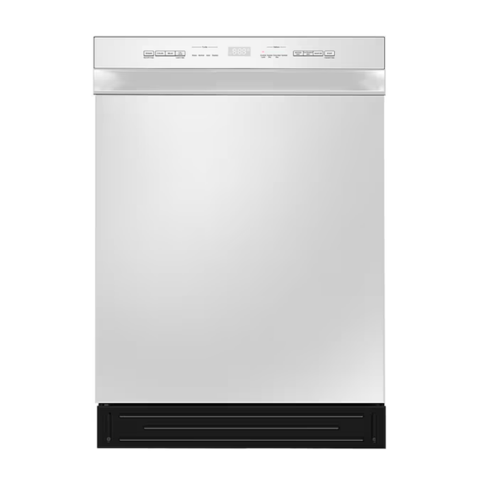 24-In Front Control Built-In Dishwasher (White) ENERGY STAR, 52-Dba Standard Sound Level