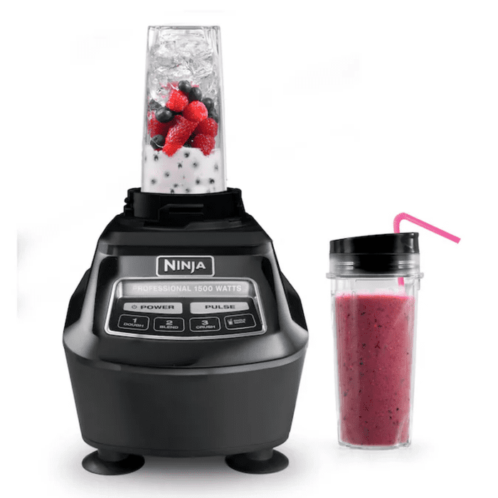 Mega Kitchen System XL 72-Oz 5-Speed Blender and Food Processor Combo (Black/Silver) - Image 7