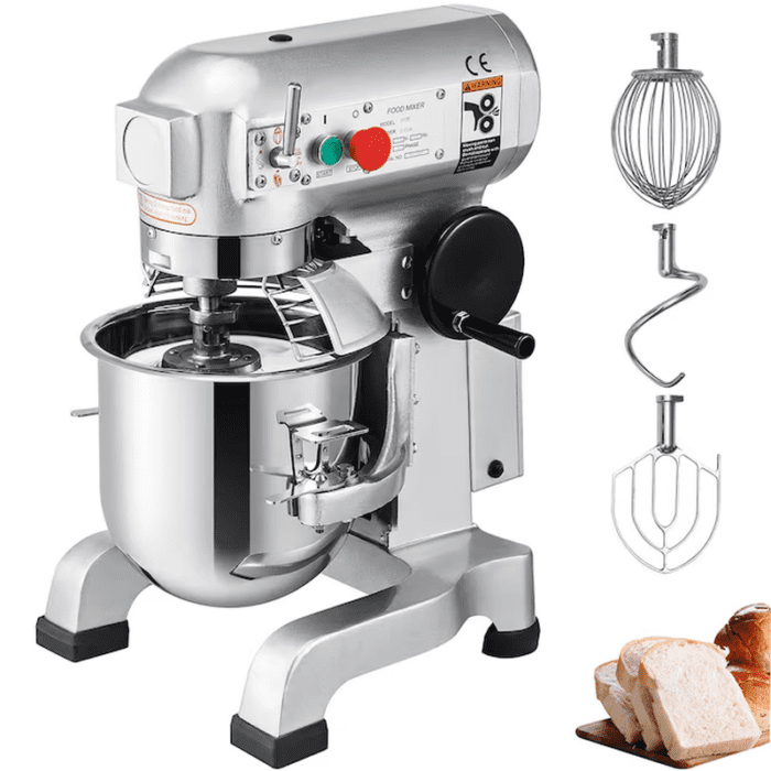 1100 W 3 Speed 30 Qt Food Mixer Dough Mixer Stainless Steel 30-Quart Commercial/Residential Bowl-Lift Stand Mixer