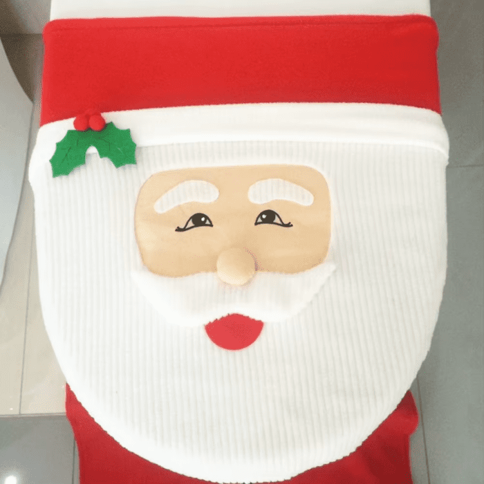 New Cute Christmas Toilet Seat Covers Creative Santa Claus Bathroom Mat Xmas Supplies for Home New Year Navidad Gift Decor 2024 - Image 5