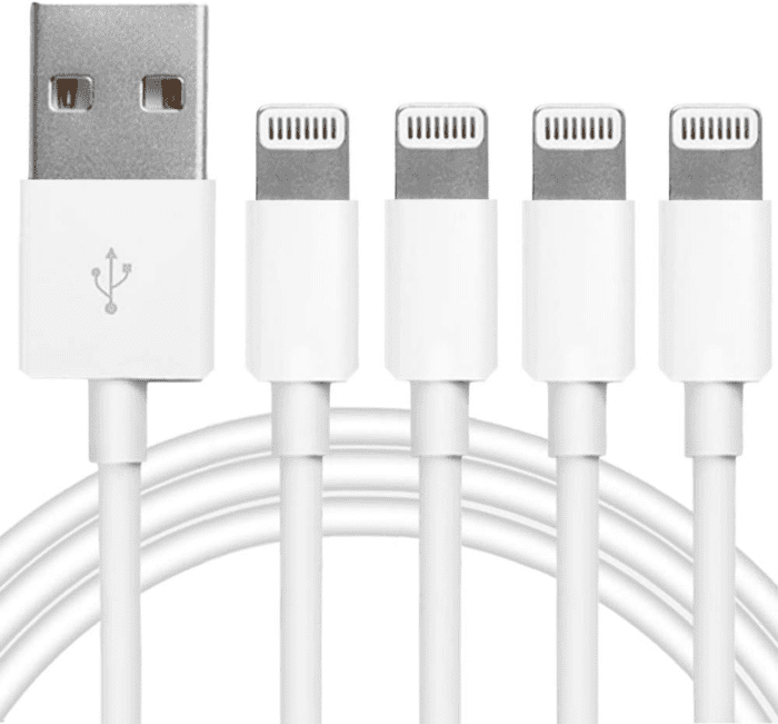 4Pack [Apple Mfi Certified] Charger Lightning to USB Charging Cable Cord Compatible Iphone 14/13/12/11 Pro/11/Xs Max/Xr/8/7/6S Plus,Ipad Pro/Air/Mini,Ipod Touch