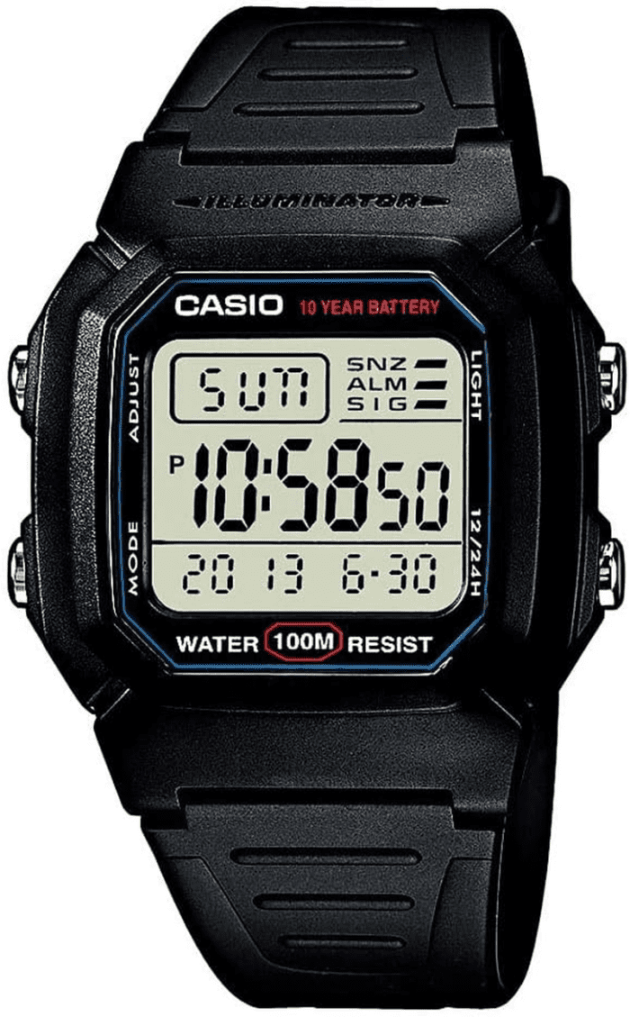 W800HG Series | Men’S Digital Watch | 100 Meter Water Resistance | Multi Function Alarm | 100 SEC Stopwatch | Auto Calendar | Countdown Timer | LED Light | Dual Time| 10 Year Battery - Image 2