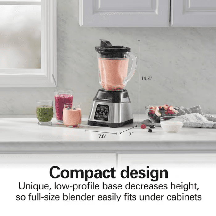 40-Oz 3-Speed Countertop Blender (Stainless Steel) - Image 5