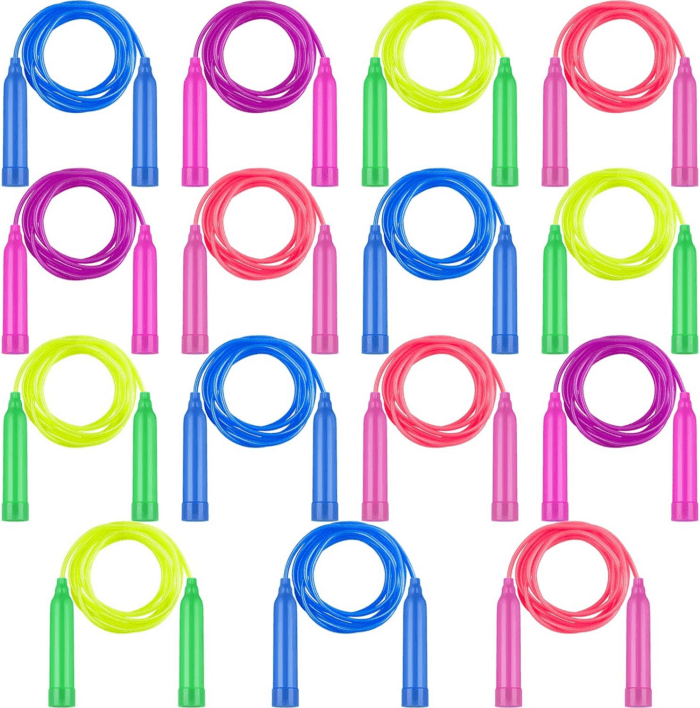 15 Pack Colorful Kids Jump Rope Set Adjustable Plastic Kids Jump Rope Skipping Rope Outdoor Jump Ropes Great Party Favor - Image 4