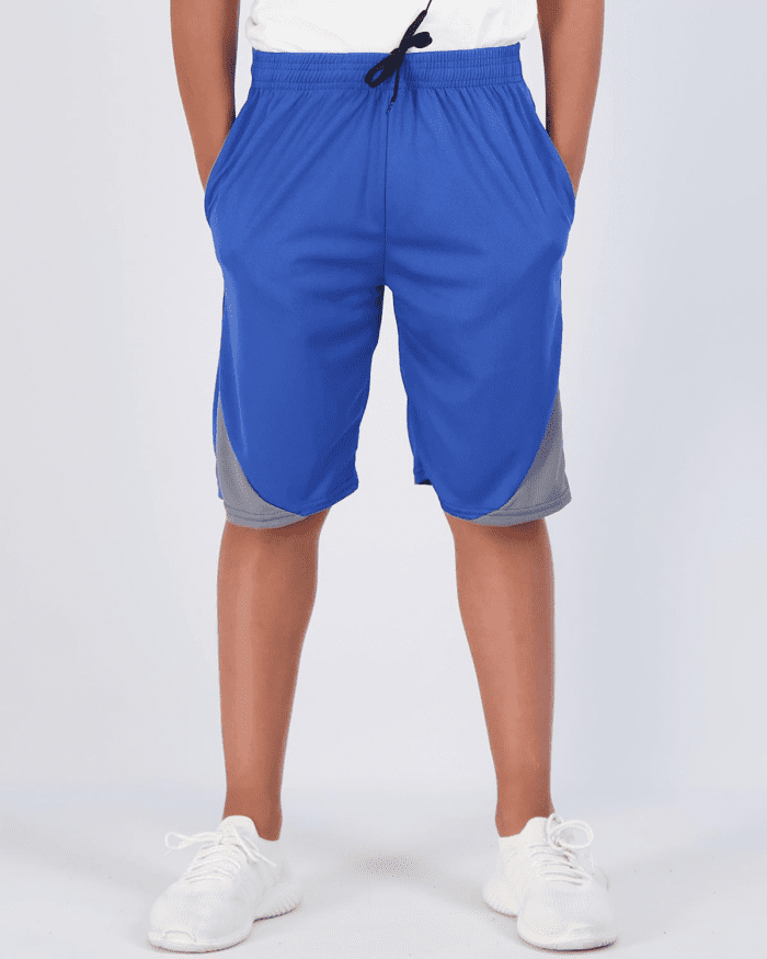 Boys' 5-Pack Mesh Active Athletic Performance Basketball Shorts with Pockets - Image 2