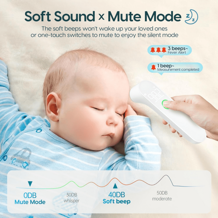 Thermometer for Adults and Kids, Fast Accurate Baby Thermometer, FSA HSA Eligible, Fever Alarm & Mute Mode, Baby Essentials - Lifetime Support - Image 4