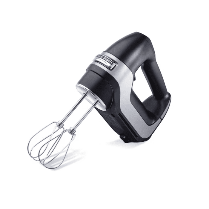 5-Speed Hand Mixer with Storage (Black)