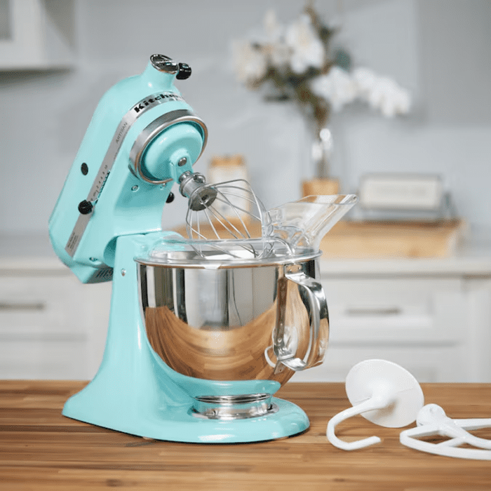 Artisan Aqua Sky 5-Quart Tilt-Head Stand Mixer - Image 4