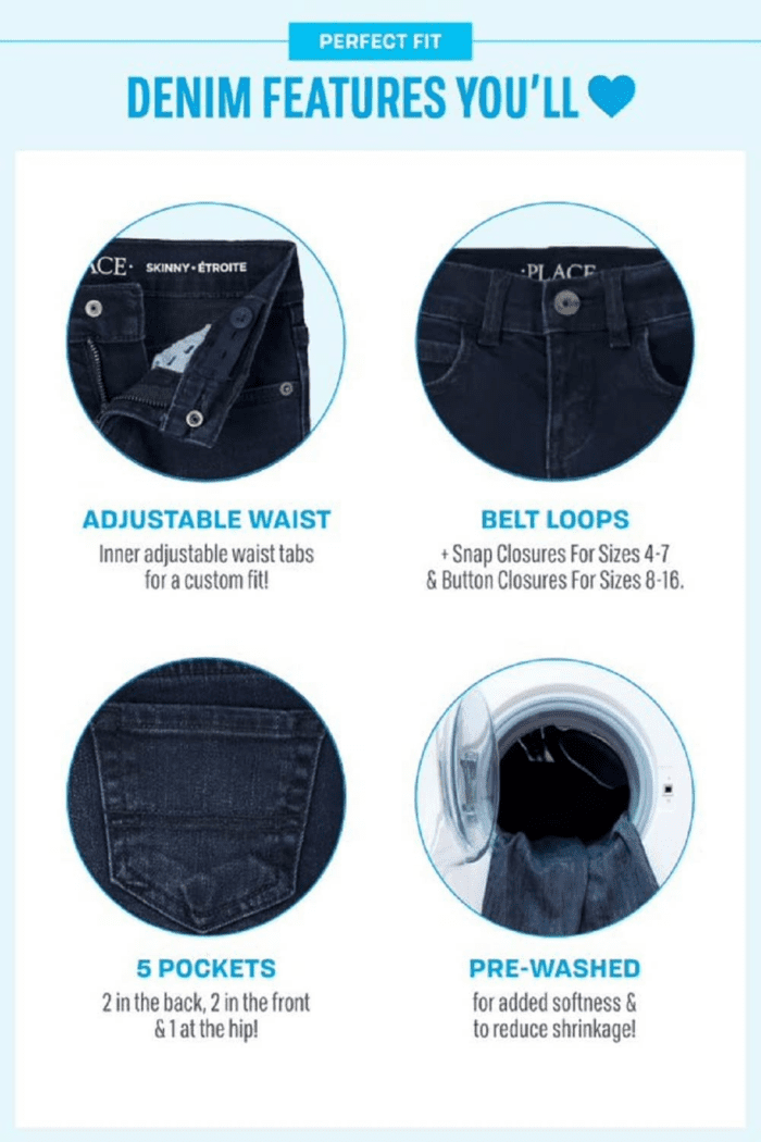 Girls' Basic Bootcut Jeans - Image 6