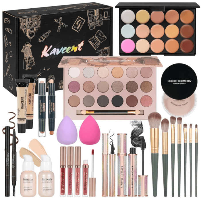 Makeup Kit Makeup Sets for Teens Makeup Kits for Women Teenagers Make up Eyeshadow Palette Foundation Concealer Lipgloss Makeup Kit for Women Full Kit