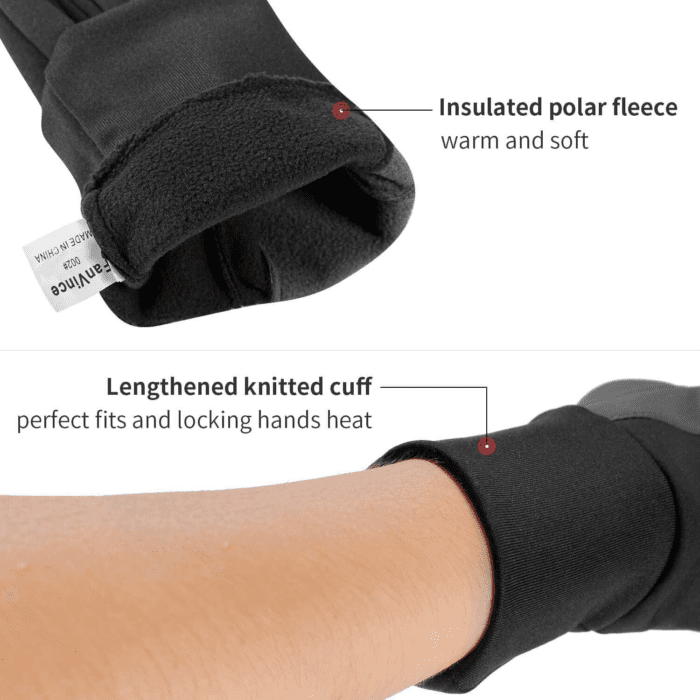 Winter Gloves Touch Screen Water Resistant Windproof Thermal for Running Cycling Driving Hiking for Men Women - Image 3