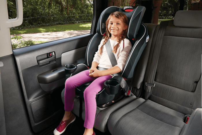 Slimfit 3-In-1 Convertible Car Seat, Ultra-Space-Saving Design, Darcie, Suitable for Rear and Forward-Facing, Highback Booster Seat with 10-Position Headrest - Image 2