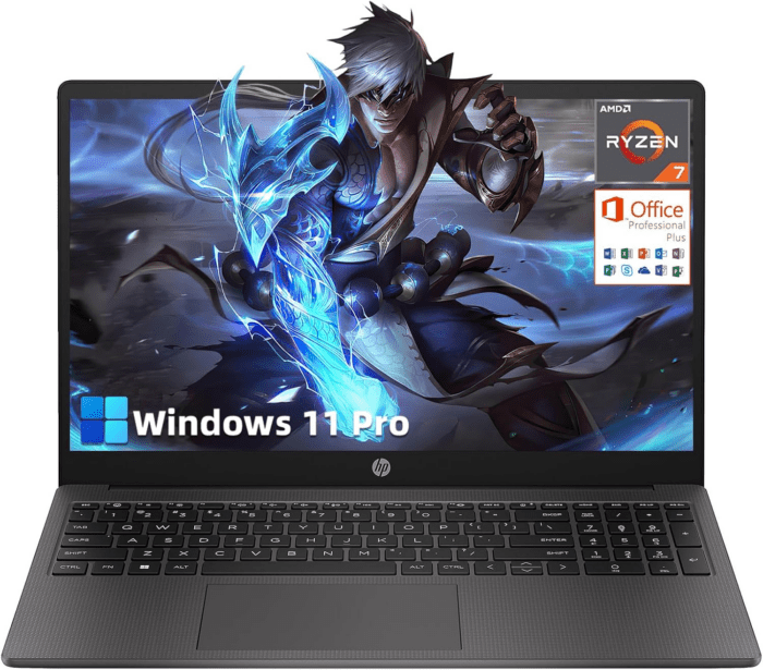 2024 Lastest 255 G10 15.6" FHD Business Laptop, AMD Ryzen 7 7730U (64GB RAM | 2T SSD), Numeric Keypad, Webcam, Window 11 Pro, MS Office Pro 2024