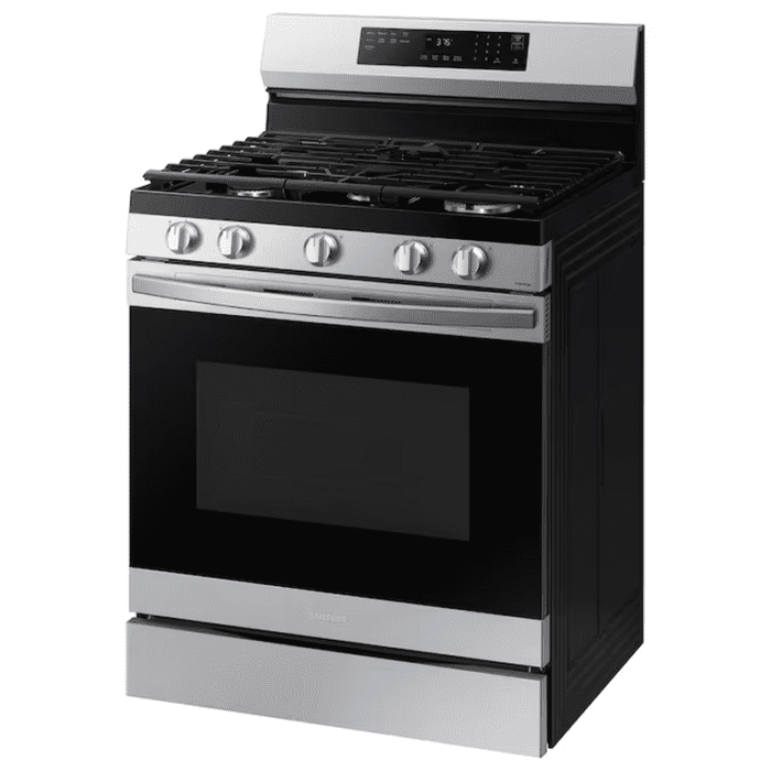 30-In 5 Burners 6-Cu Ft Self-Cleaning Air Fry Convection Oven Freestanding Smart Natural Gas Range (Fingerprint Resistant Stainless Steel) - Image 6