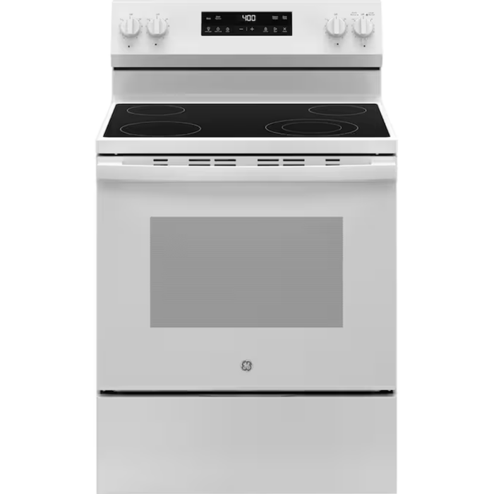 30-In Glass Top 4 Burners 5.3-Cu Ft Steam Cleaning Freestanding Electric Ran (Stainless Steel) - Image 19