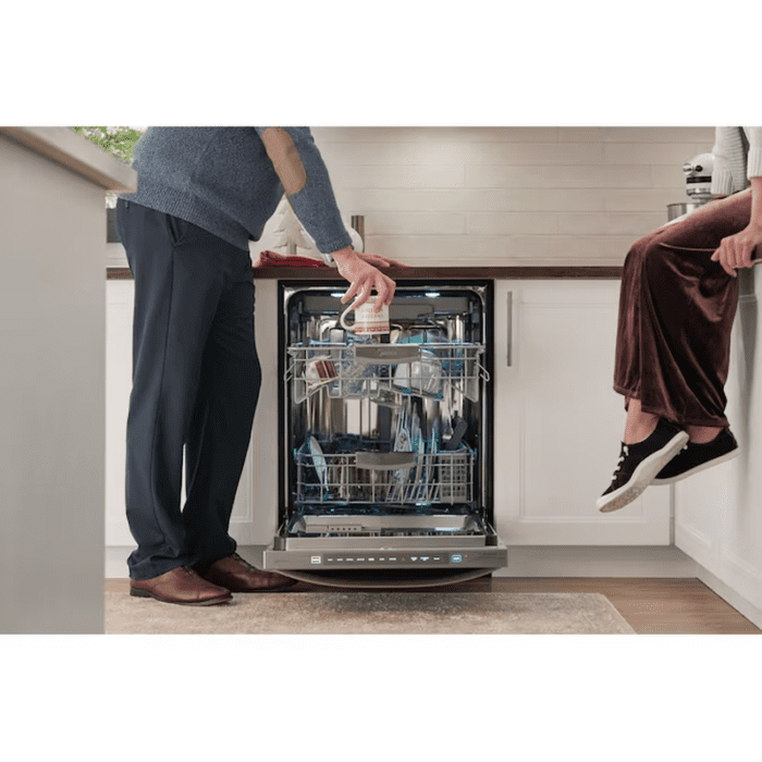 24-In Top Control Built-In Dishwasher with Third Rack (Stainless Steel) ENERGY STAR, 45-Dba Very Quiet Sound Level - Image 11