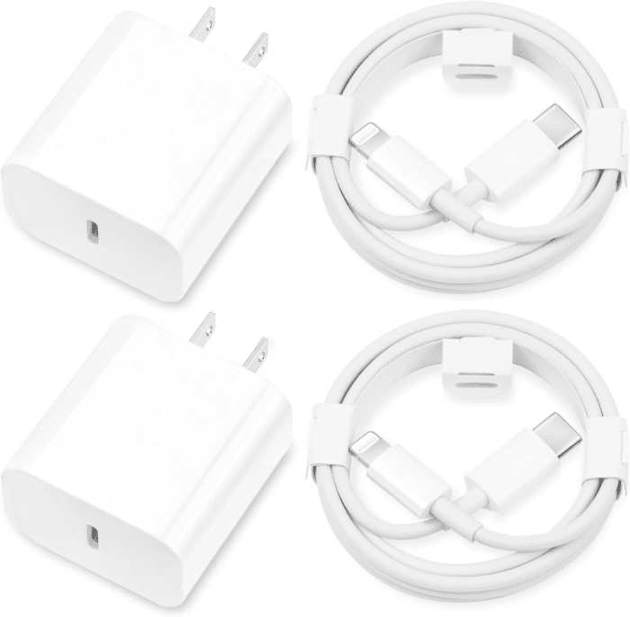 for Iphone Charger Fast Charging,[Mfi Certified] 2Pack 20W Type C Fast Charger Block with 6FT USB C Charger Cable Compatible for Iphone 14/13/12/11 Pro Max/11/Xs Max/Xr/X,Ipad,Airpods Pro