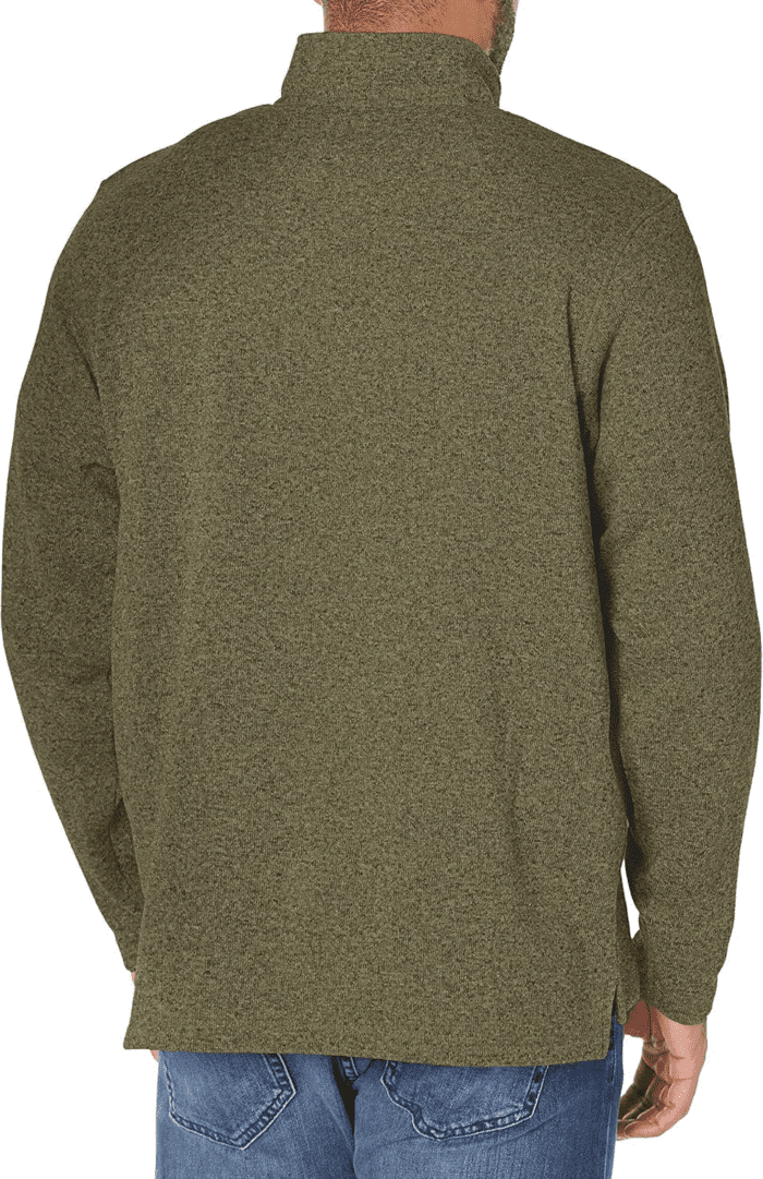 Men'S Long Sleeve Fleece Quarter-Zip Sweater - Image 2