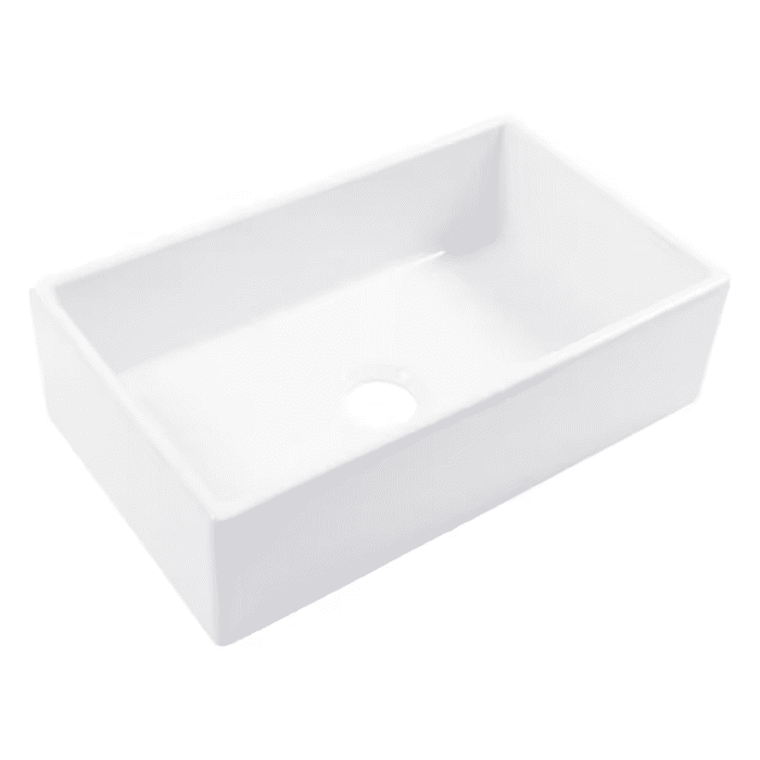 Turner Undermount Farmhouse Apron Front 30-In X 18-In Crisp White Fireclay Single Bowl Kitchen Sink - Image 3