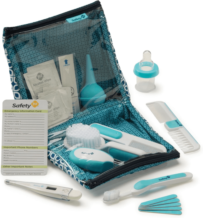 Deluxe 25-Piece Baby Healthcare and Grooming Kit (Arctic Blue) - Image 2