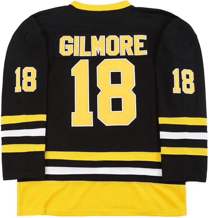 Boston Happy Gilmore #18 Adam Sandler 1996 Movie Ice Hockey Jersey Stitched Letters and Numbers S-XXXL