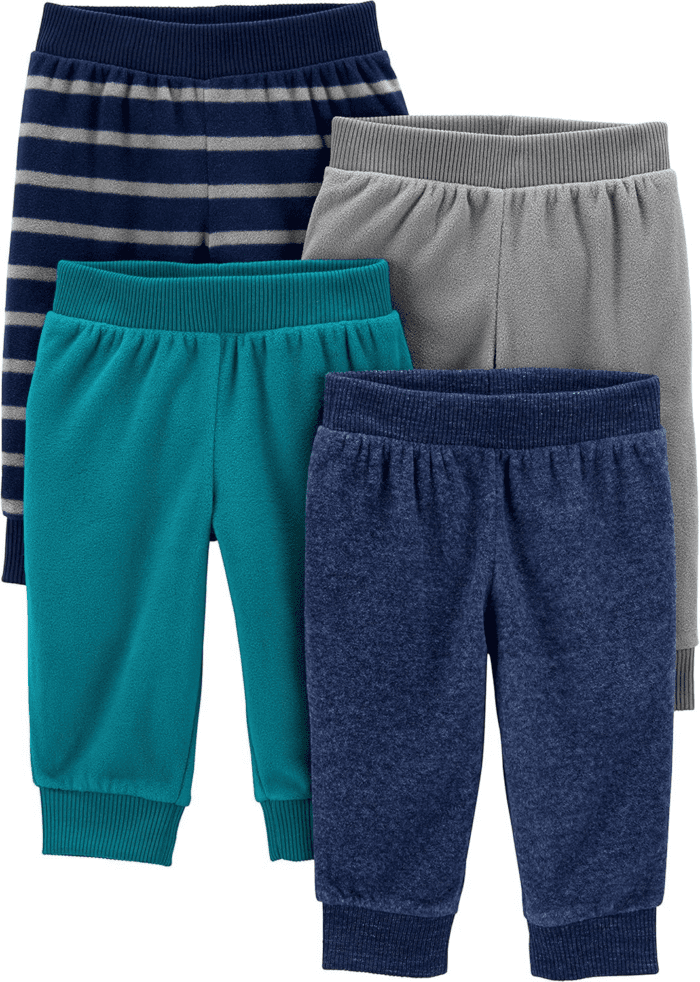 Baby 4-Pack Fleece Pants