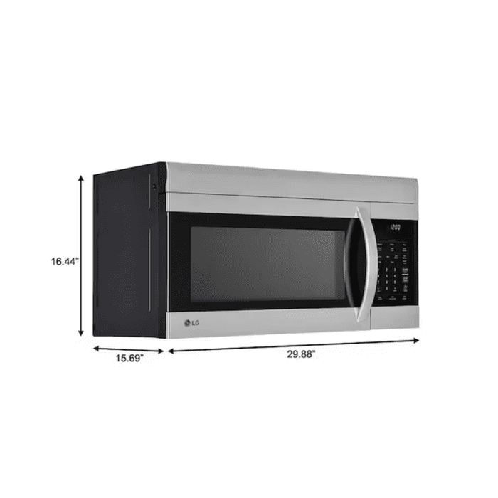 Easyclean 1.7-Cu Ft 1000-Watt 29.88-In Over-The-Range Microwave with Sensor Cooking (Stainless Steel) - Image 8