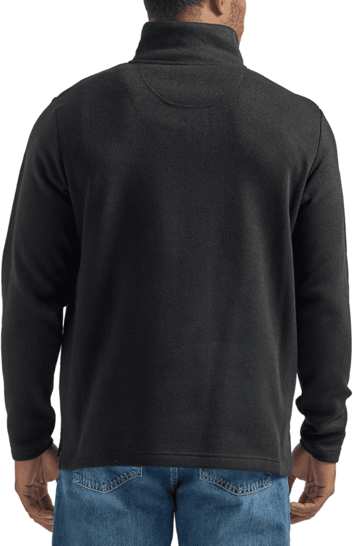 Men'S Long Sleeve Fleece Quarter-Zip Sweater - Image 2