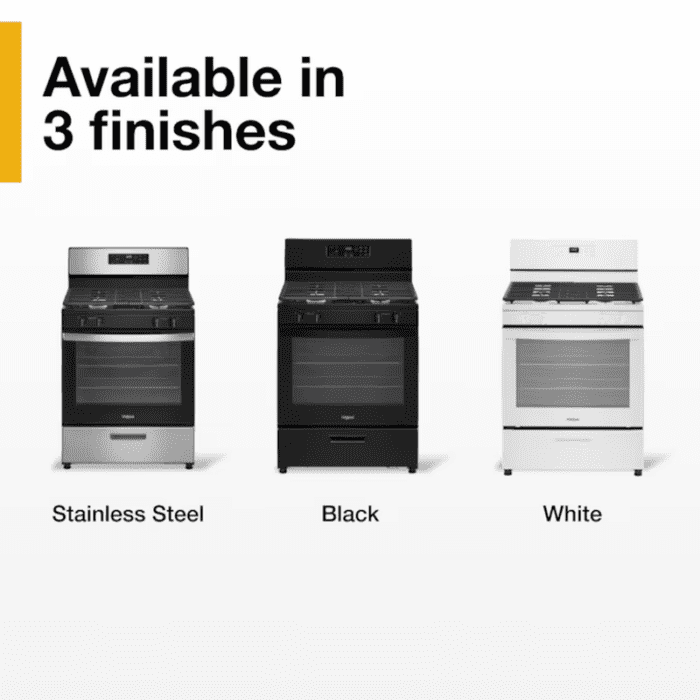 30-In 4 Burners 5.1-Cu Ft Freestanding Natural Gas Range (Stainless Steel) - Image 16