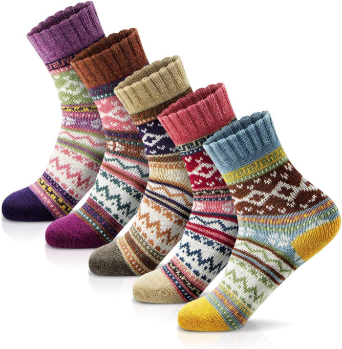 Women Socks Winter - Gifts for Women - Warm Thick Soft Wool Socks Christmas Gifts Socks Cozy Crew Socks