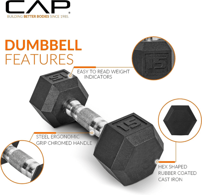 150 LB Coated Hex Dumbbell Weight Set with Vertical Rack | Multiple Colors - Image 3