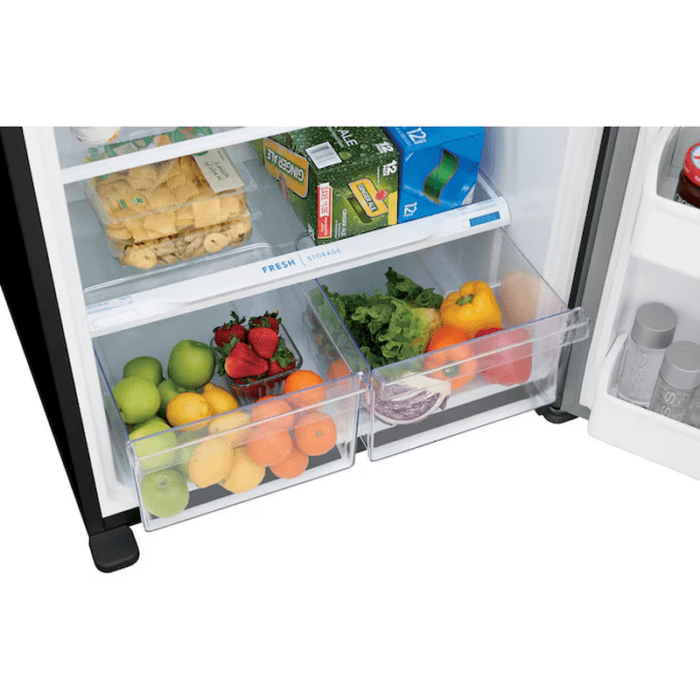 18.3-Cu Ft Top-Freezer Refrigerator (Easycare Stainless Steel) Garage Ready - Image 4