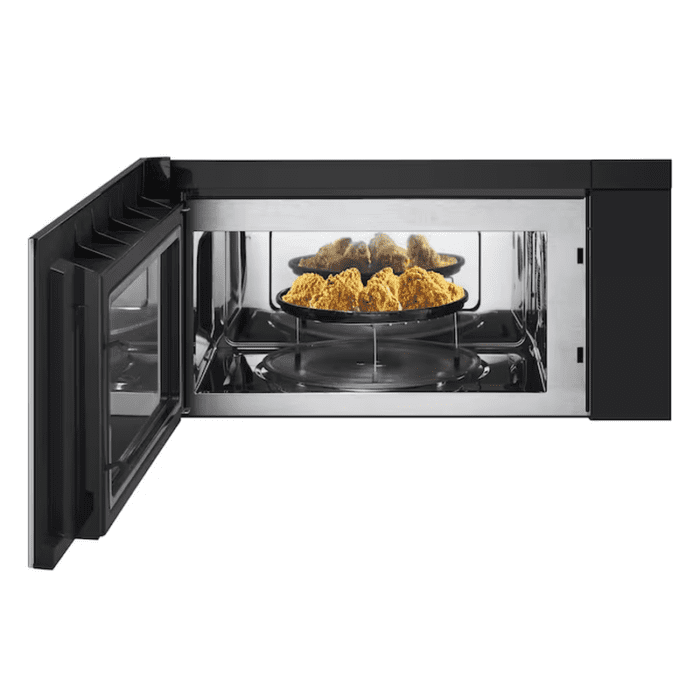 1.7-Cu Ft 1650-Watt Air Fry 29.94-In Over-The-Range Convection Microwave with Sensor Cooking (Printproof Stainless Steel) - Image 3