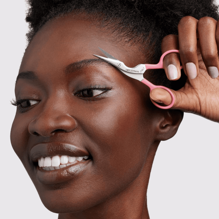 Exclusive Tea Rose Brow Shaping Scissors & Brush - Image 4