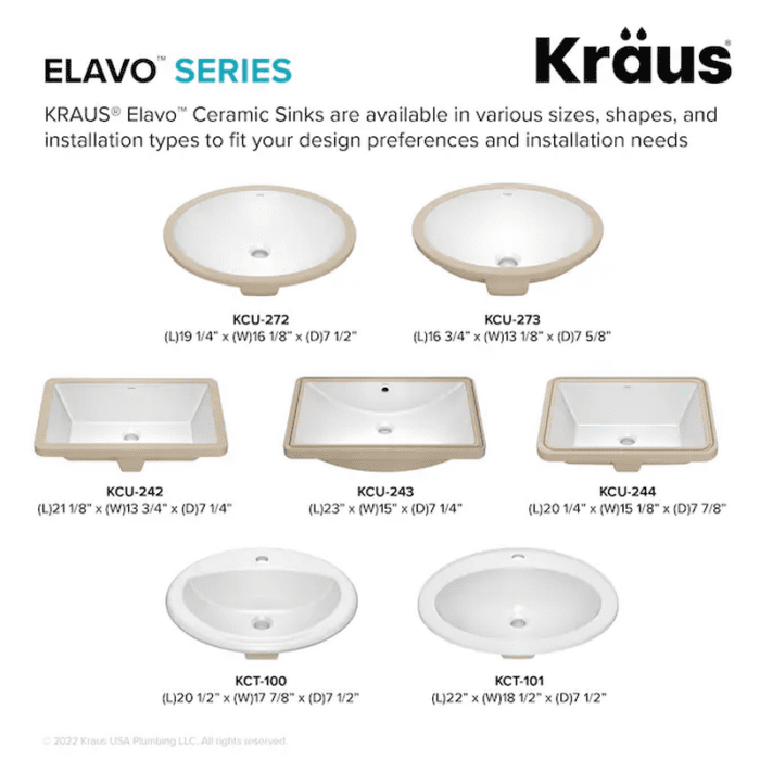 Elavo Ceramic Undermount Rectangular White Bathroom Sink (20.25-In X 15.13-In) - Image 14