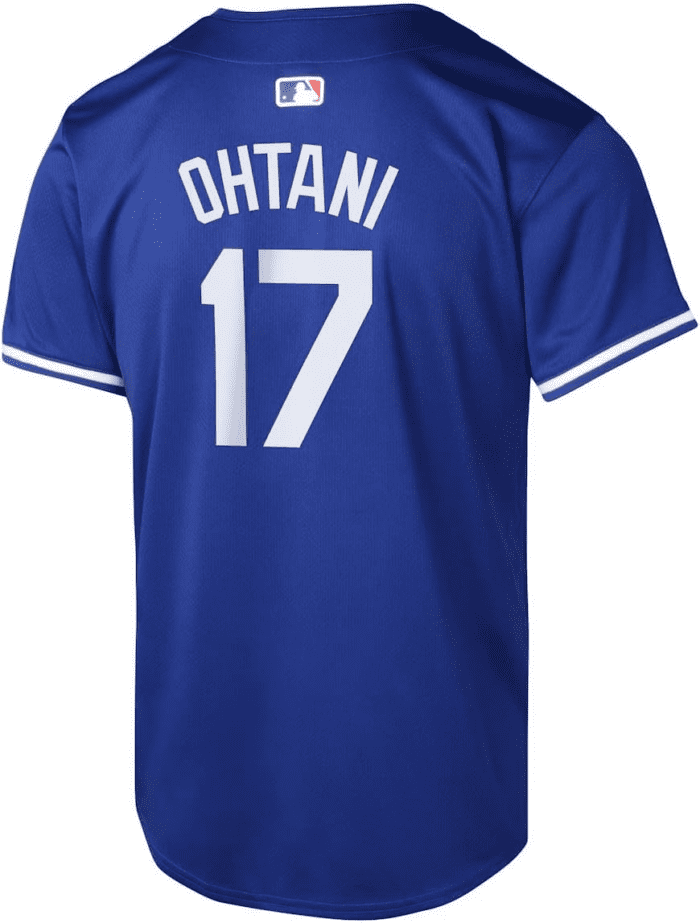 Shohei Ohtani Los Angeles Dodgers MLB Kids Youth 8-20 Blue Alternate Player Jersey - Image 3