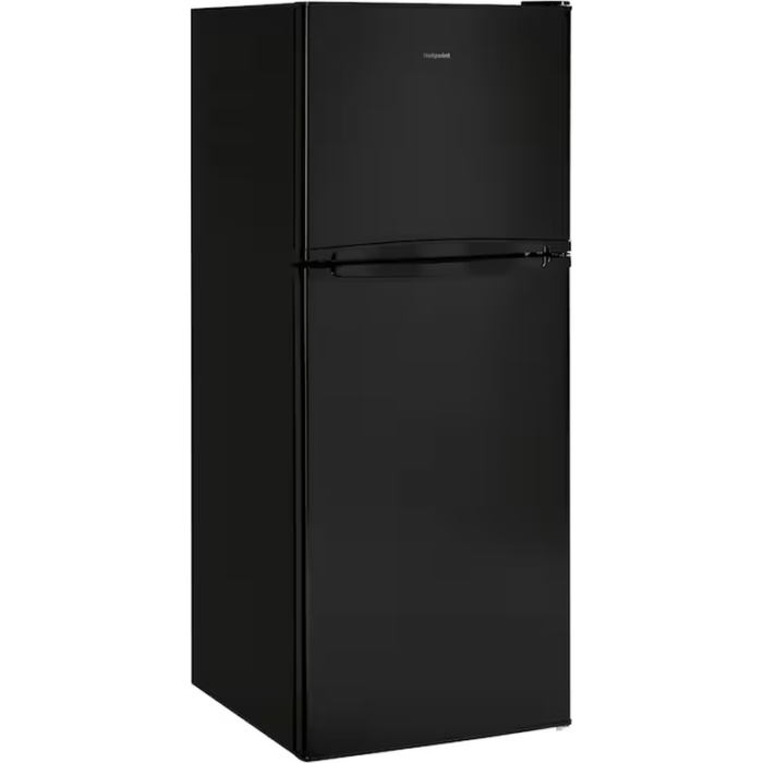 9.7-Cu Ft Counter-Depth Top-Freezer Refrigerator (Black) - Image 12