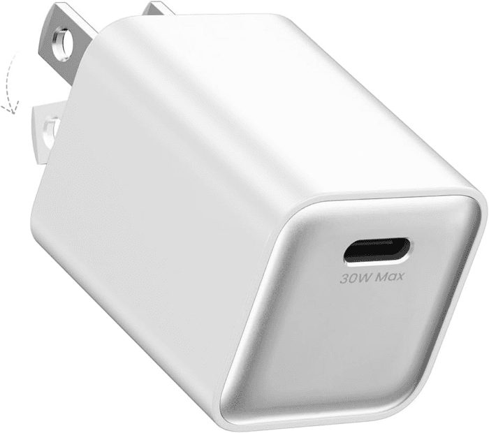 Iphone 15 16 Charger Fast Charging, 30W USB C Charger Block with Gan III Tech, PD3.0 and PPS Foldable Wall Charger for Iphone 16/15 and More Series, Galaxy, Ipad, Compatible with Magsafe