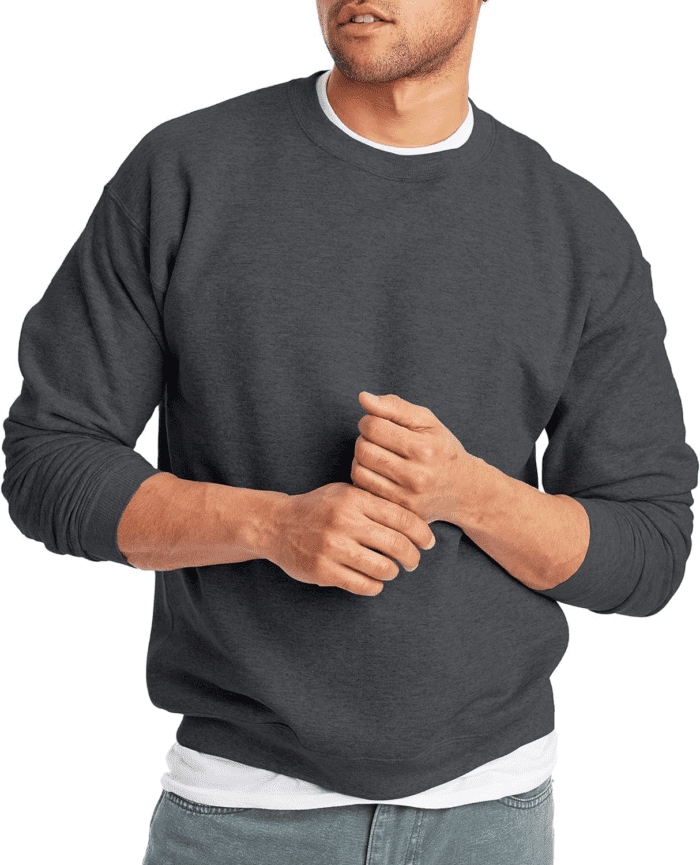 Ecosmart Fleece, Cotton-Blend Pullover, Crewneck Sweatshirt for Men (1 or 2 Pack)