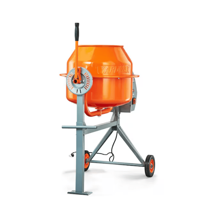 4-Cu Ft Concrete Mixer 4-Cu Ft 0.68-HP Concrete Mixers