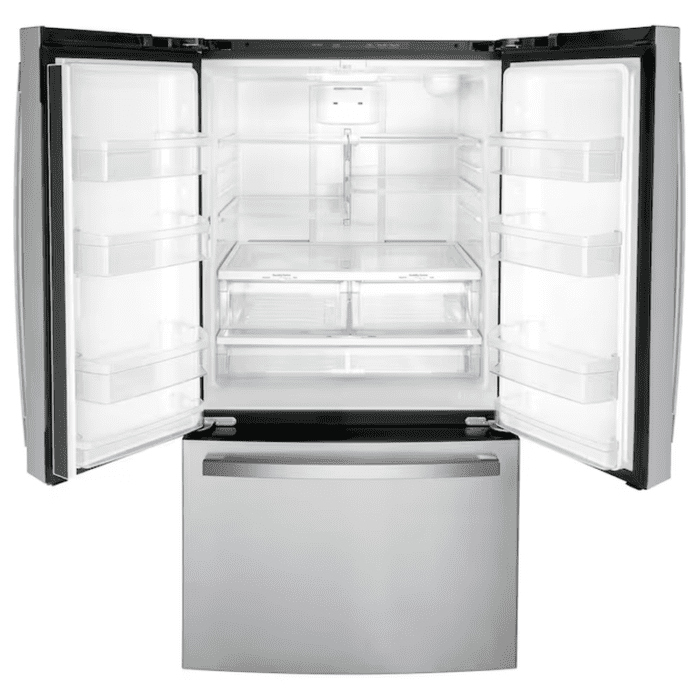 27-Cu Ft French Door Refrirator with Ice Maker and Water Dispenser (Finrprint-Resistant Stainless Steel) ENERGY STAR - Image 3